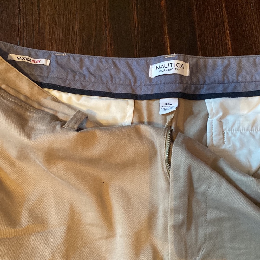 Mens Blue Lucky Brand shorts and Khaki Nautica Shorts - Picture 2 of 4